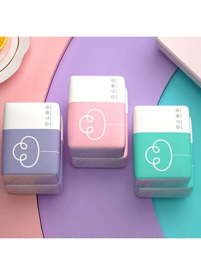 6 عبوات مناديل وجه ورقية عشوائية الألوان مناشف يد محمولة للمنزل المكتب السفر - Image 2