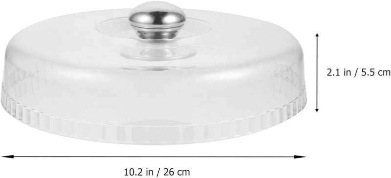 cheekyglo Clear Cake Cover Plastic with Metal Handle Cupcake Pastry and Pie Server with Dome Clear Cover for Home Baking Cake Dessert Display Platter Cover - Image 5