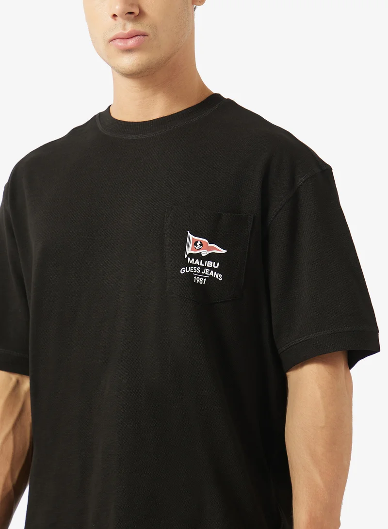 GUESS  Crew Neck Short Sleeve T-Shirt for Men | Best Price UAE