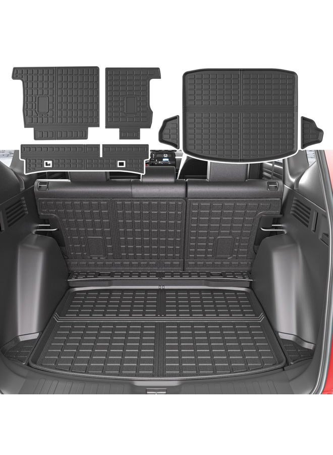 xipoqix Cargo Liner Backrest Mat Compatible with 2017-2022 Honda CRV Rear Cargo Mat Back Seat Protector Replacement for 2017-2021 2022 Honda CR-V Accessories(Rear Trunk Mat+Backrest Mat) - Image 1