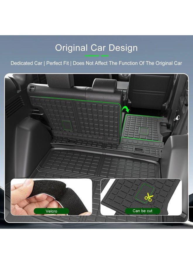xipoqix Cargo Liner Backrest Mat Compatible with 2017-2022 Honda CRV Rear Cargo Mat Back Seat Protector Replacement for 2017-2021 2022 Honda CR-V Accessories(Rear Trunk Mat+Backrest Mat) - Image 2