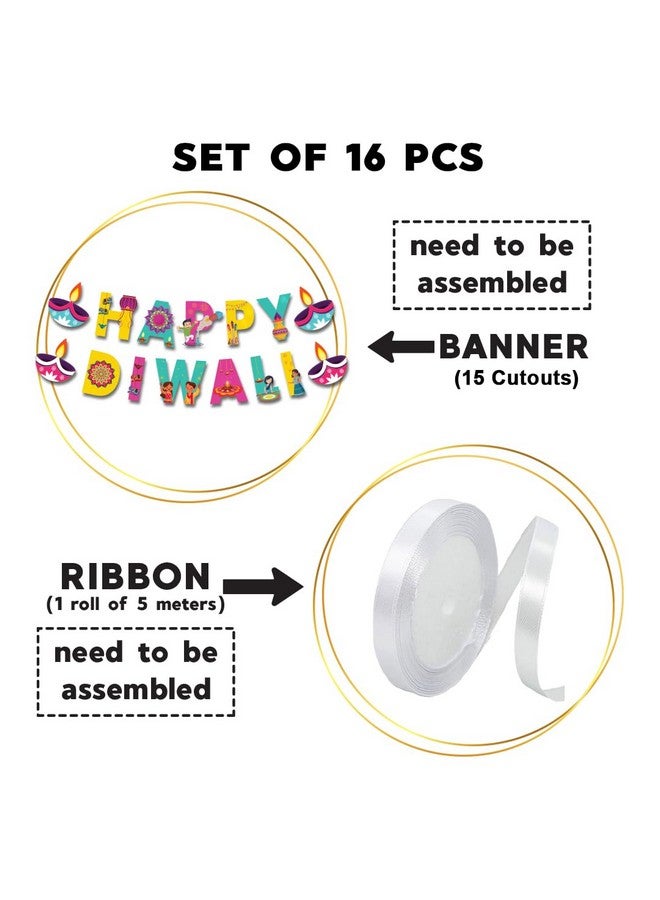 Festiko®DIWALI Theme Party Decoration,DIWALI Themes party Favors for party Decoration(Banner) - Image 3