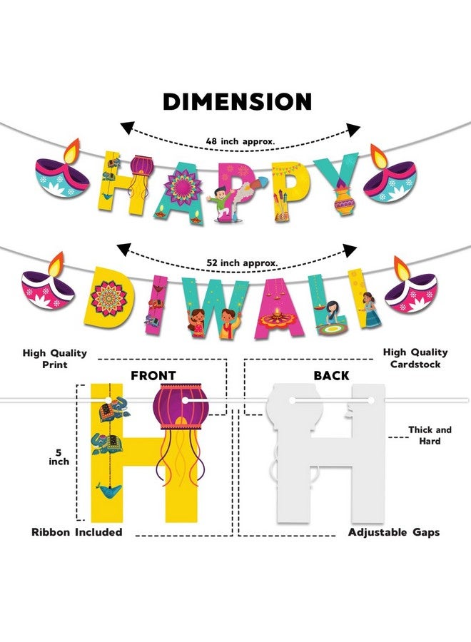 Festiko®DIWALI Theme Party Decoration,DIWALI Themes party Favors for party Decoration(Banner) - Image 2