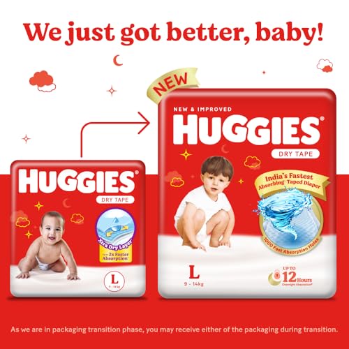 Huggies New Dry Large Size Diapers (52 Counts) for Kids - Image 2