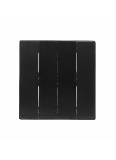 Donmarco 4 Gang 1 Way Switch – Ultra Thin Glass, Modern & Durable, Fire-Resistant Electric Switch, 15-Year Warranty, Wall Switch for Home and Office (Matt Black)  - Image 1