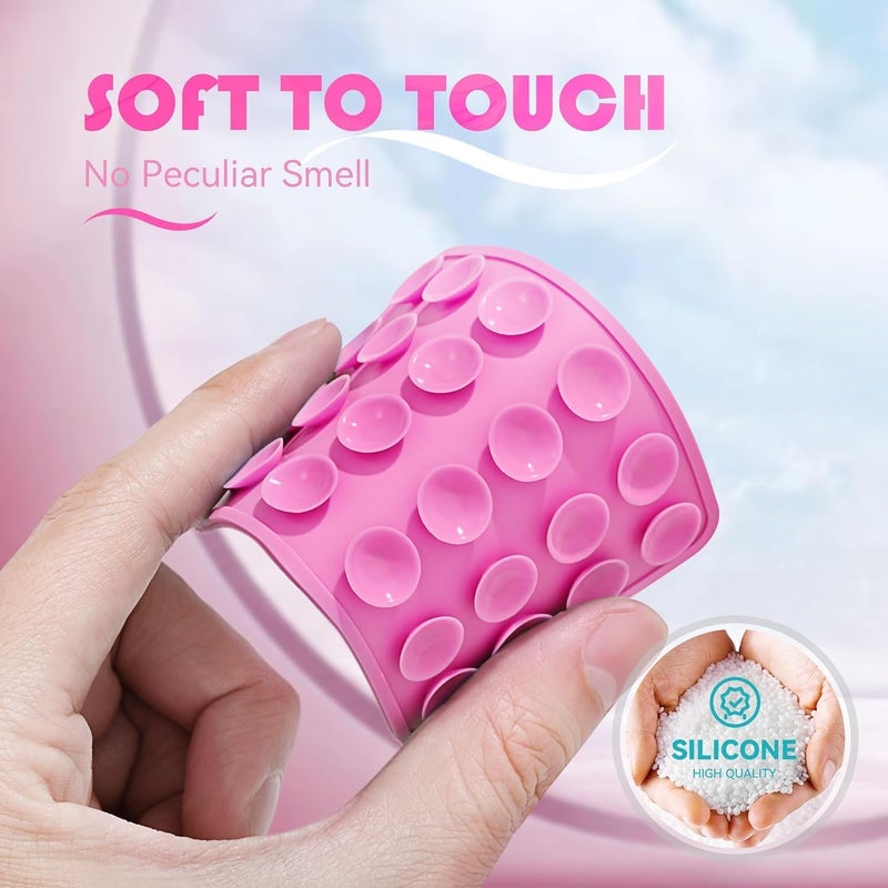 INEFABLE حافظة هاتف شفط، ملصق شفط للهاتف، حافظة هاتف شفط سيليكون لملحقات الهاتف المحمولة بدون استخدام اليدين، ملحق فيديو للهاتف (وردي - عبوة من 1) - Image 2