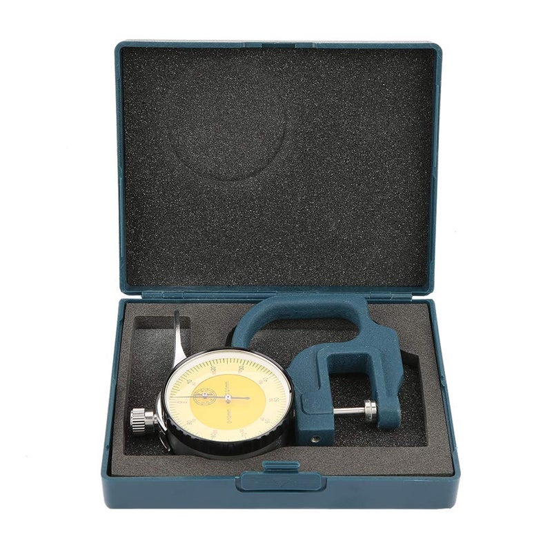 مقياس سماكة المعادن عالي الدقة 0-10 مم مع مؤشر قرصي وأداة قياس بفرجار - Image 1
