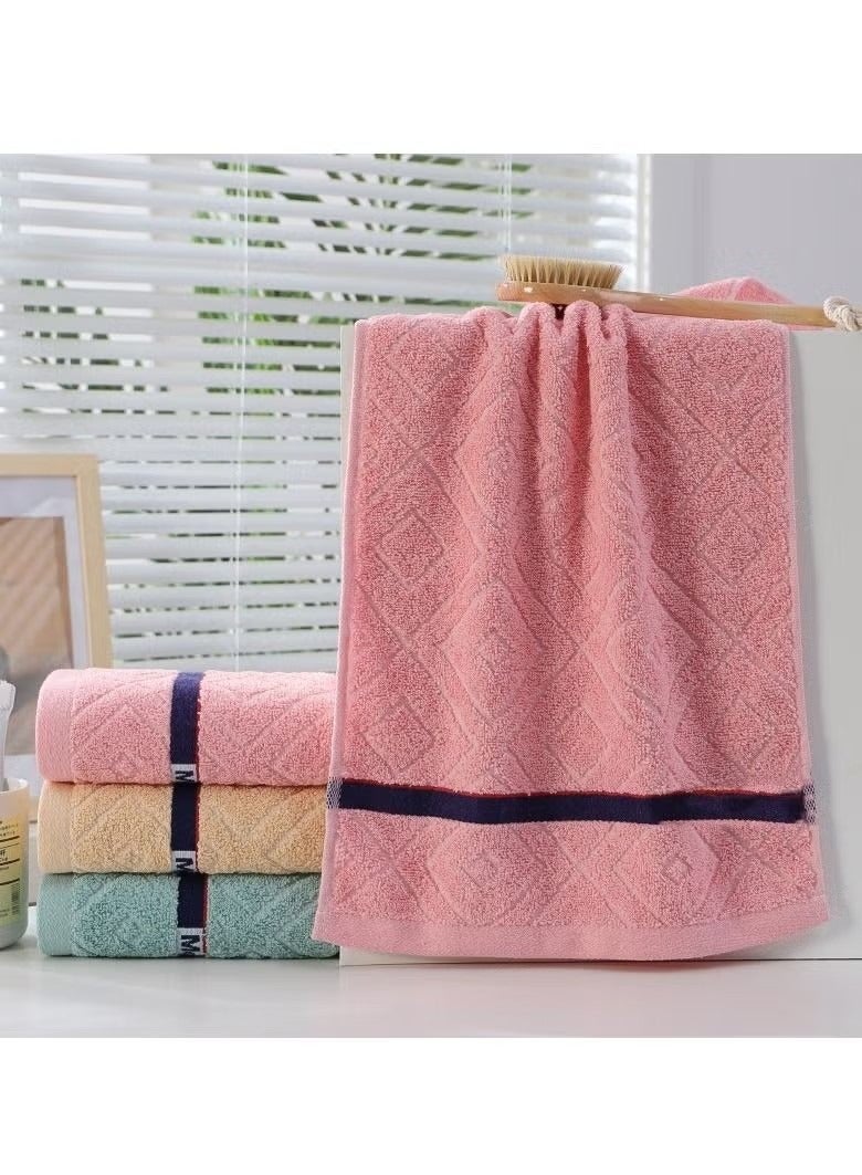 A Pink Pure Cotton Towel - Image 1