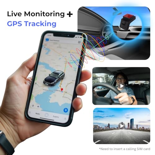 FETACA AI Dashcam with GPS | 3-Channel Front, Rear & Inside Cabin Camera | 1080P Full HD Recording | ADAS, DMS, SOS, Collision Alarm, Driving Behaviour Monitoring, Loop Recording & Night Vision - Image 2