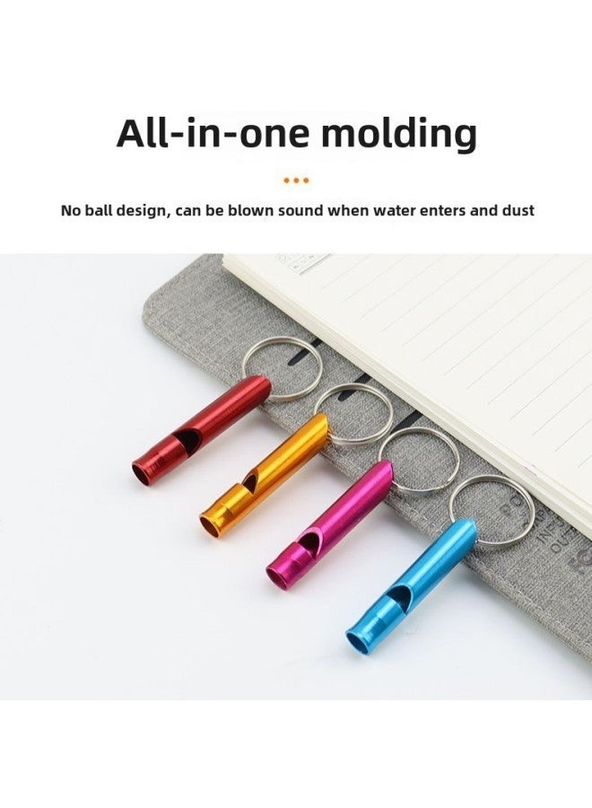 Generic Metal Whistle Outdoor Small Size Aluminum Alloy Keychain Survival Lifesaving Supplies Wholesale-Color:Red - Image 3