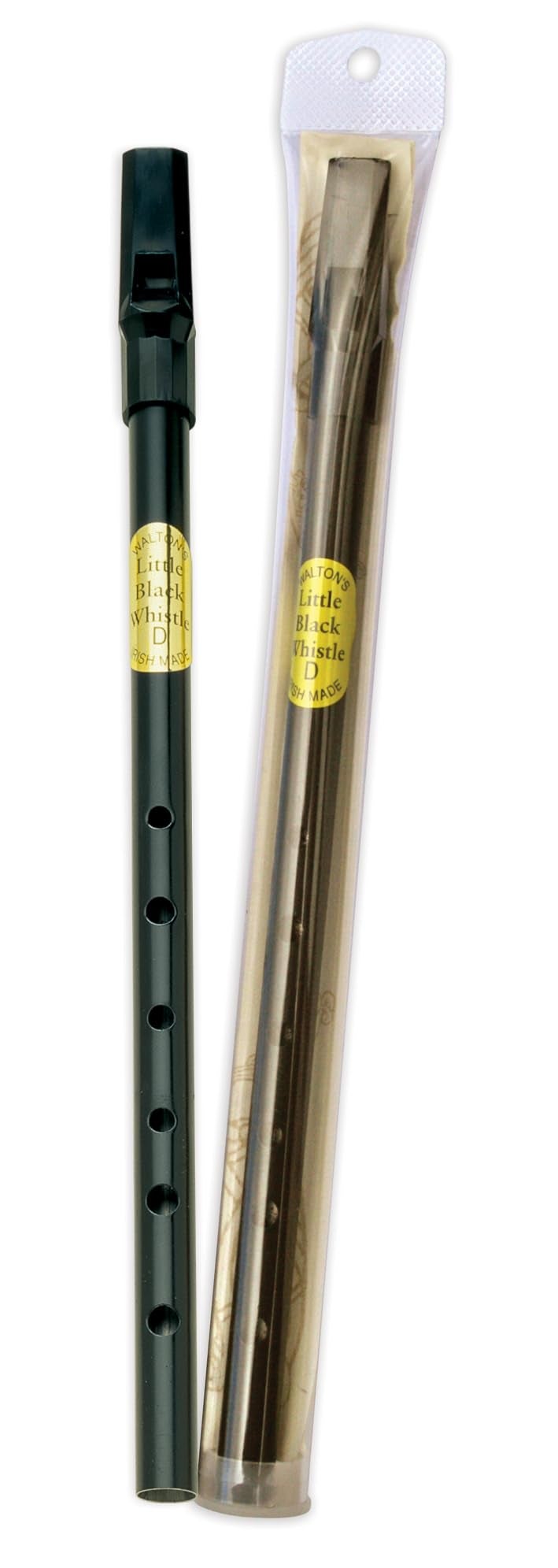 Waltons Irish Tin Whistle Key D | Black Walton's Penny Whistle, Ireland’s Classical Celtic Folk Instrument | Easy-to-learn, perfect for Beginners - Image 2