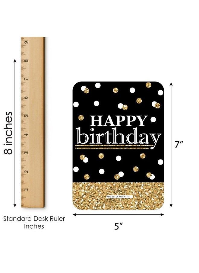 Big Dot of Happiness Adult Happy Birthday Gold Find The Guest Bingo Cards And Markers Birthday Party Bingo Game Set Of 18  - Image 5