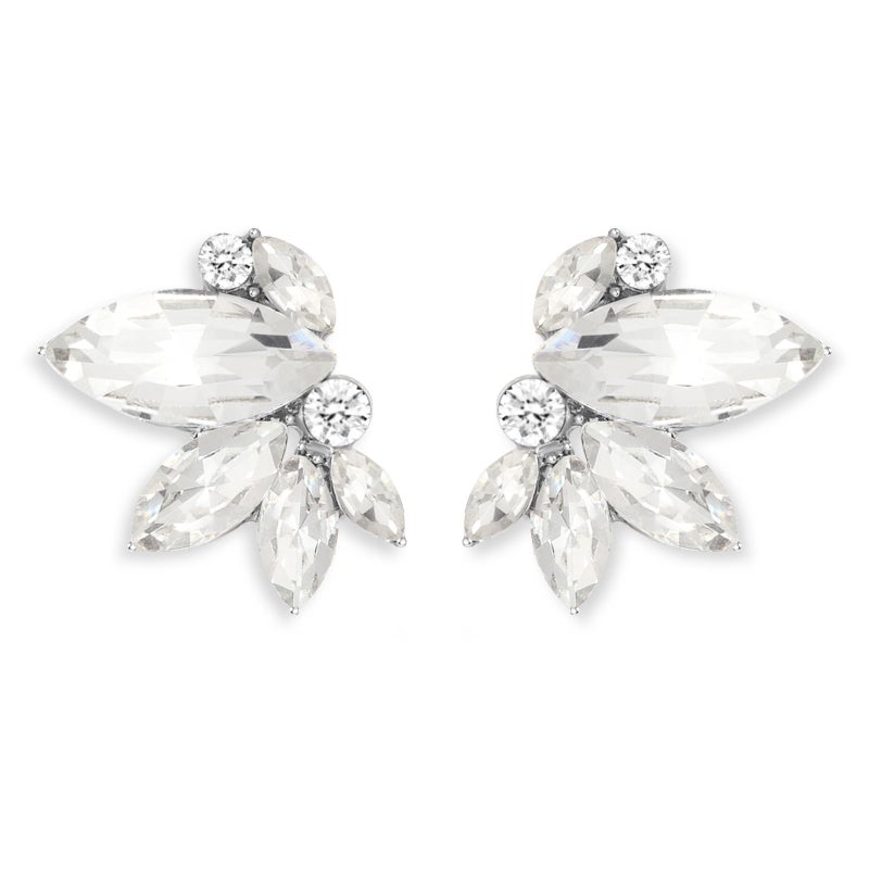 Spiritlele Clear Rhinestone Earrings Cute Small Crystal Earring Stud for Women Wedding Prom Party Cluster Earrings - Image 1