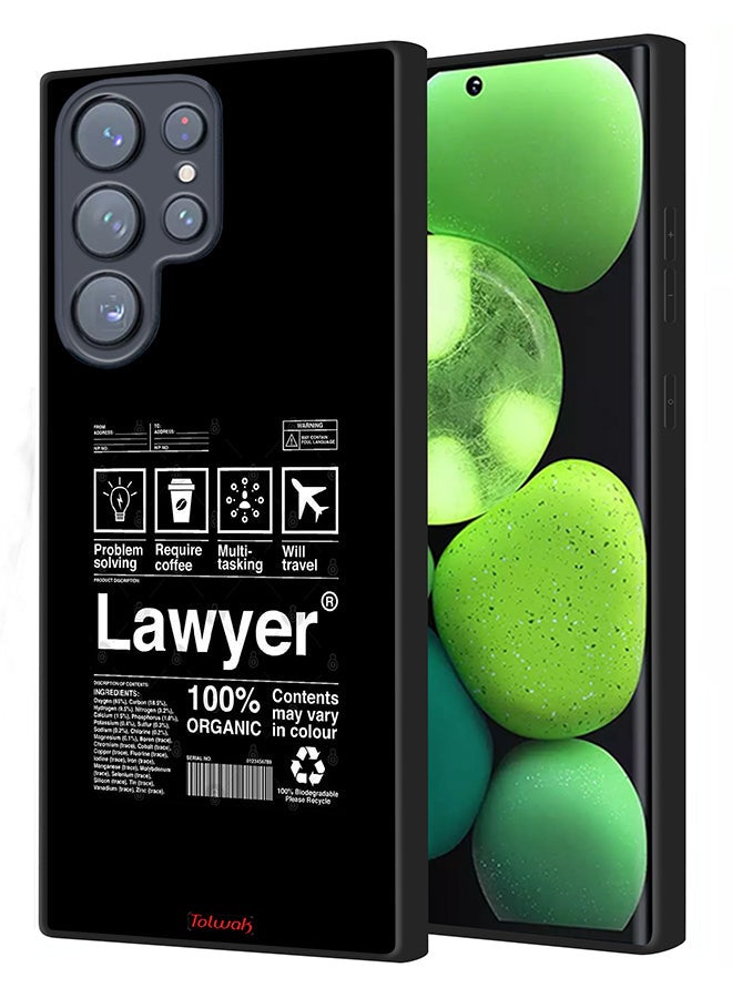 Tolwak Samsung Galaxy S22 Ultra 5G Protective Case Cover Lawyer Sticker - Image 1