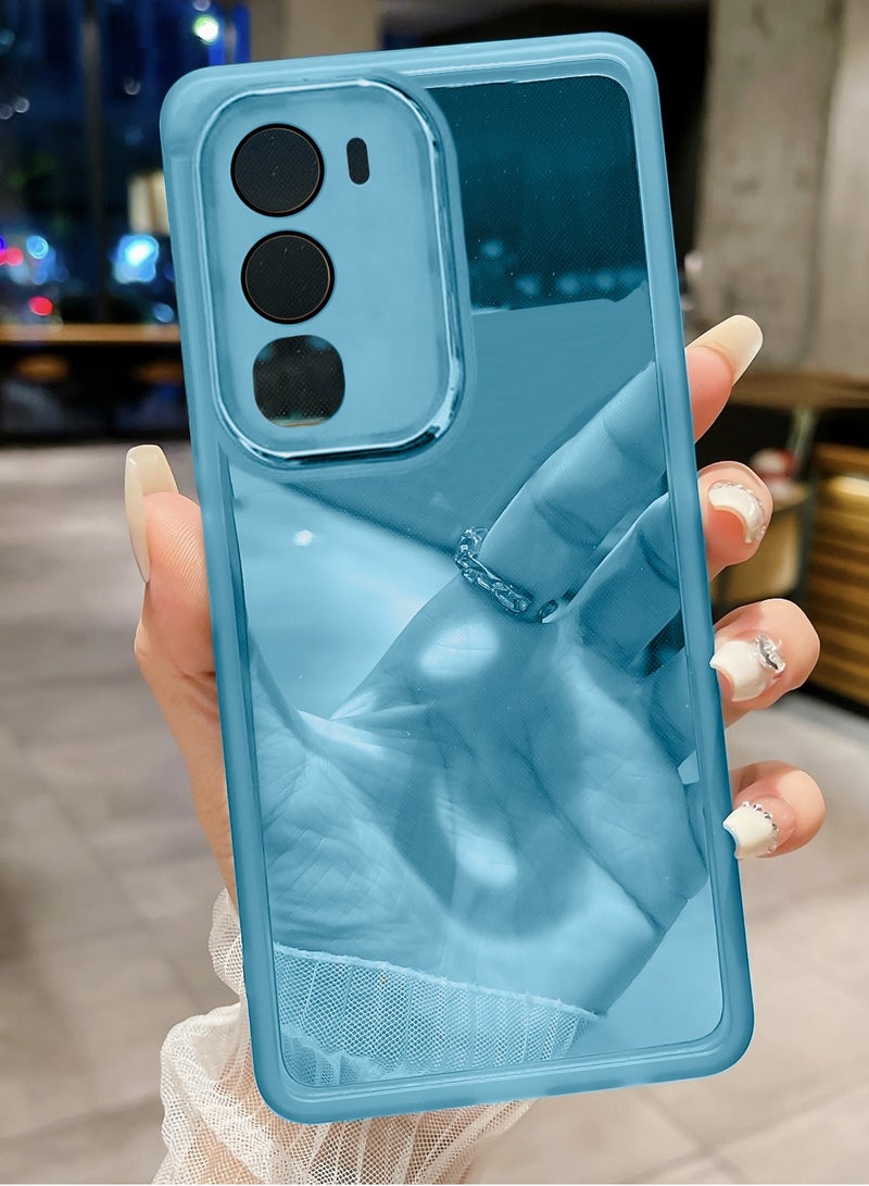 Wtech vivo Y31 5G 2025 Soft Transparent TPU Camera Lens Protection Silicone Ultra Thin Phone Stylish Electroplated Camera Border Back Case Cover - Blue - Image 2