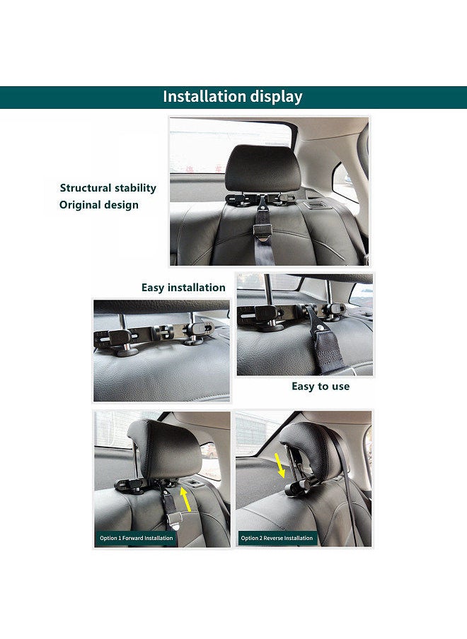 Generic - Universal Car Child Seat Restraint Anchor Mounting Kit Replacement for ISOFIX LATCH headrest interface bracket - Image 1