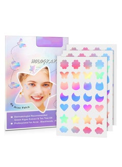 Acne Pimple Patch Invisible Hydrocolloid Acne Patch with Natural Green Algae Extract Tea Tree Oil for Face Acne Reduce Acne Spot Healing Patch Zit Patches for Face