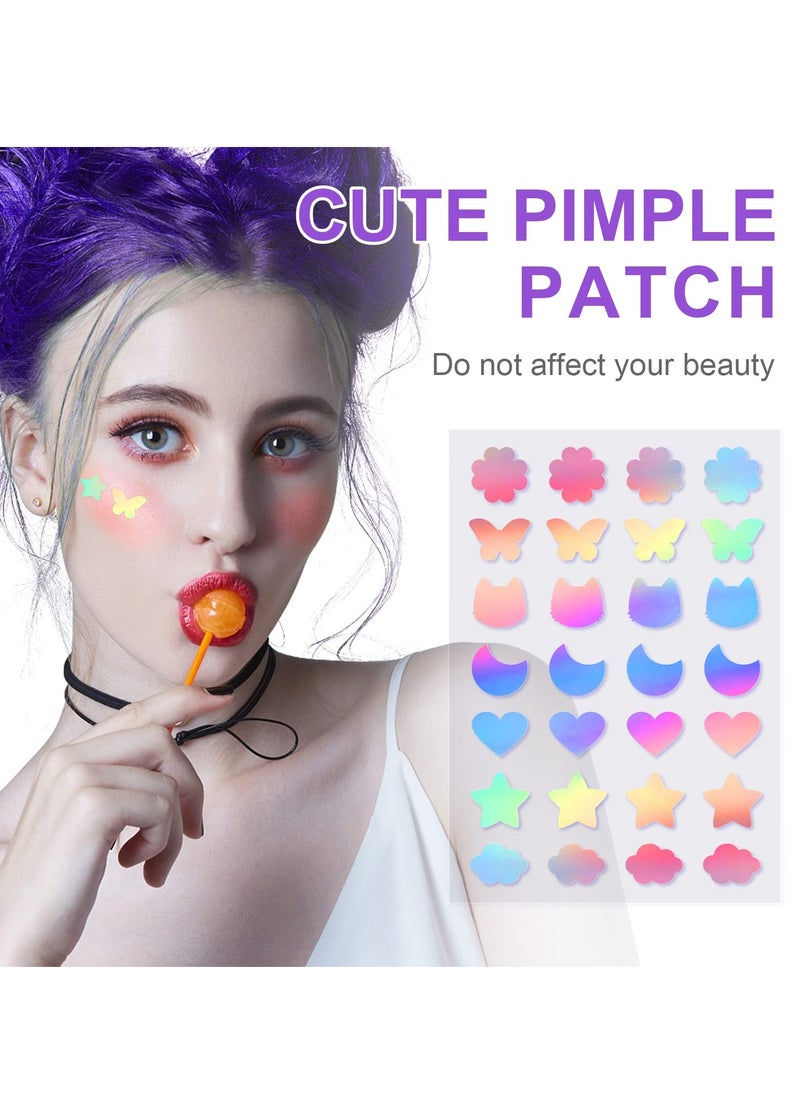 SYOSI - Acne Pimple Patch Invisible Hydrocolloid Acne Patch with Natural Green Algae Extract Tea Tree Oil for Face Acne Reduce Acne Spot Healing Patch Zit Patches for Face - Image 1