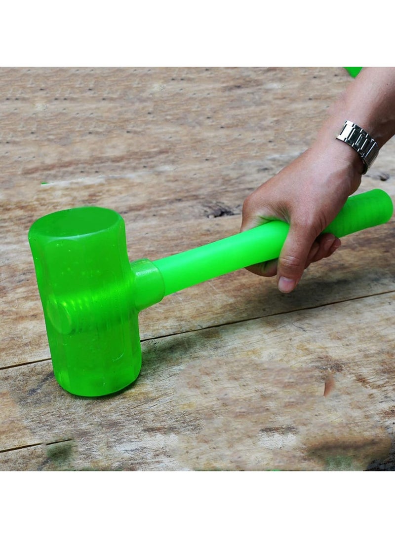 DubaiGallery Silicone Hammer Mallet with Plastic Handle Indoor Soft Safety Hammer  - Image 4