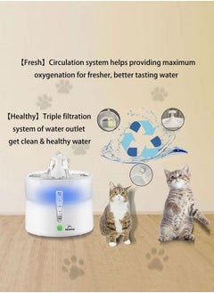 Homey Homey Pet Fountain, Automatic Cat Water Fountain, Cat Water Dispenser, Dog Water Dispenser, Water Dispenser with Smart Pump for Multiple Pets  - Image 3