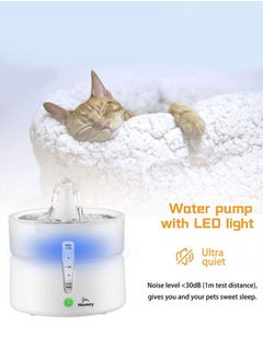 Homey Homey Pet Fountain, Automatic Cat Water Fountain, Cat Water Dispenser, Dog Water Dispenser, Water Dispenser with Smart Pump for Multiple Pets  - Image 4