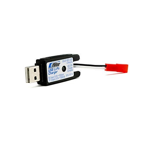 E-flite 1S USB Li-Po Charger 500mA JST 180 QX HD EFLC1010 Heli Option Parts & Accessories - Image 1