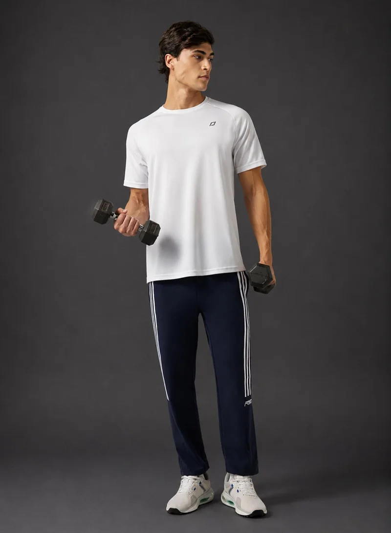 FRWD Yoke Bone Panel Open Hem Drawstring Detail Sweatpants