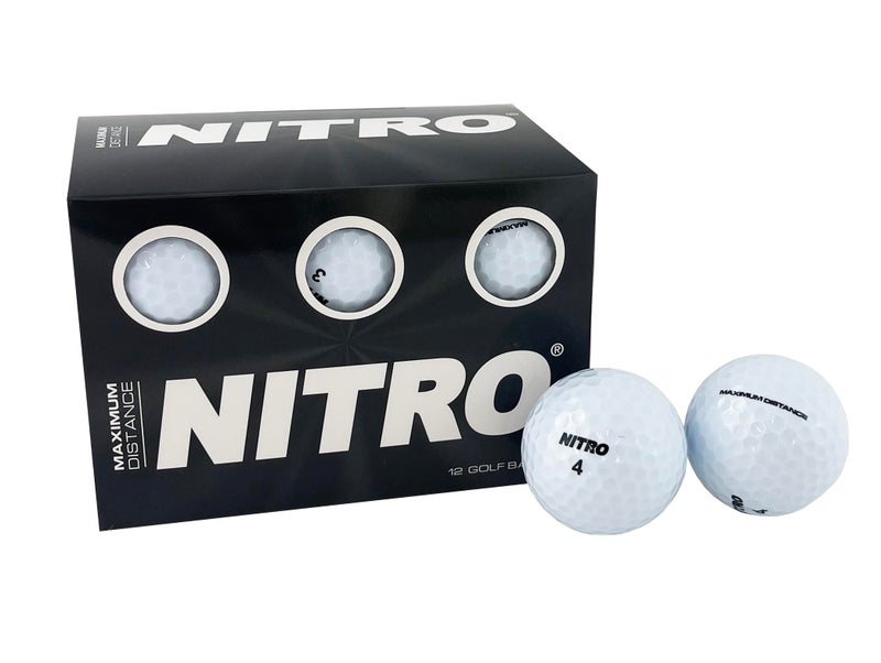 Nitro (12PK) All Levels Maxium Distance Titanium Core 85 Compression High Velocity Spin Control Long Distance Golf Balls USGA Approved-Total of 12-White - Image 5