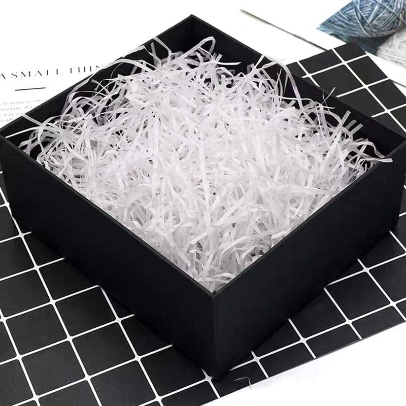 Red Dot Gift® 100g Eco-friendly Raffia Paper Shreds for Gift Box Filling (White) - Image 2