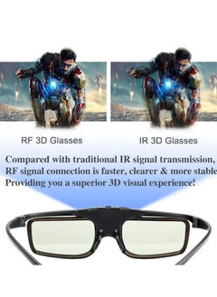 KASTWAVE Rechargeable Active Shutter RF 3D Glasses, DELFINO RF 3D Glasses for Sony Epson Toshiba Sharp, Compatible with TDG-BT500A, SSG-5100GB, AN3DG40  - Image 5