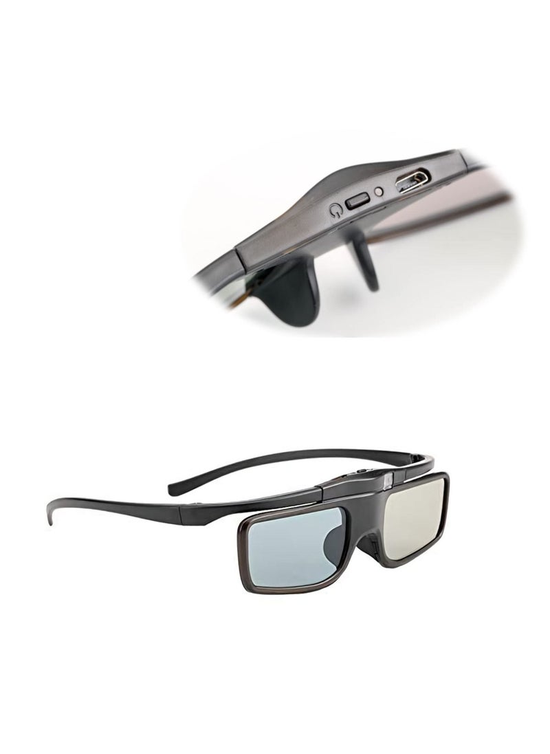 KASTWAVE - Rechargeable Active Shutter RF 3D Glasses, DELFINO RF 3D Glasses for Sony Epson Toshiba Sharp, Compatible with TDG-BT500A, SSG-5100GB, AN3DG40 - Image 1