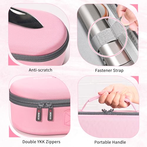 RLSOCO حقيبة سفر RLSOCO لمكواة الشعر Dyson Airstrait/Corrale (وردي) - Image 3