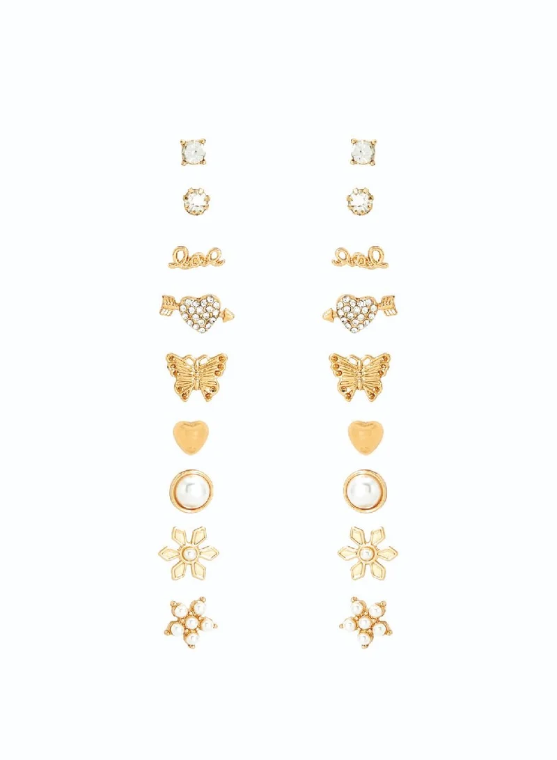 AMICA Set of 9 Assorted Earrings