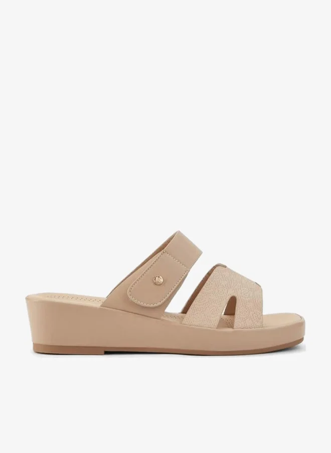 Flora Bella By Shoexpress Flora Bella Women Floral Textured Wedge Heel Sandals