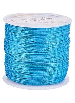 Generic PandaHall Elite about 106m 0.5mm Round Waxed Polyester Cords Thread Beading String Spool for Bracelet Necklace Jewellery Making Macrame Supplies, Dark Cyan  - Image 1