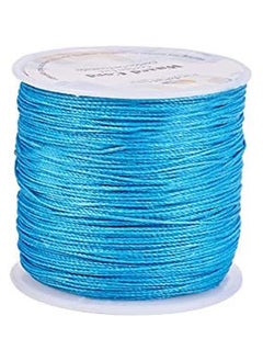Generic PandaHall Elite about 106m 0.5mm Round Waxed Polyester Cords Thread Beading String Spool for Bracelet Necklace Jewellery Making Macrame Supplies, Dark Cyan  - Image 2
