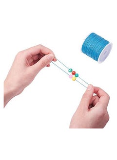 Generic PandaHall Elite about 106m 0.5mm Round Waxed Polyester Cords Thread Beading String Spool for Bracelet Necklace Jewellery Making Macrame Supplies, Dark Cyan  - Image 4