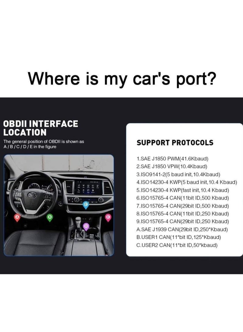 Vgate Vgate OBD2 Scanner iCar2 OBDII Bluetooth Version Diagnostic Tool Work for Android/PC device with AUTO SLEEP  - Image 4