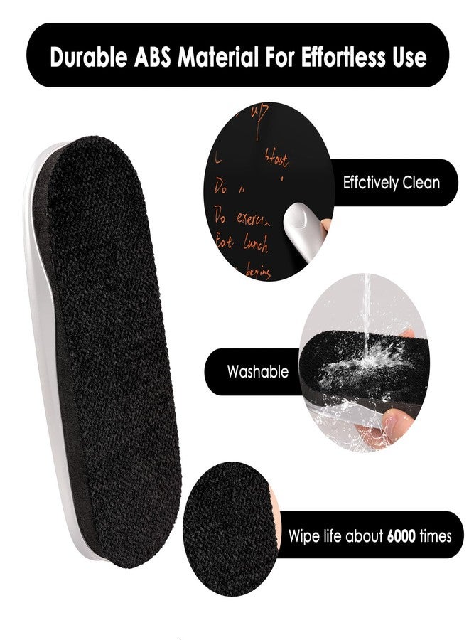 maxtek Magnetic Dry Erase Eraser, Glass Board Erasers, 1 Pack, Whiteboard Eraser for Dry Erase Board, Glass Board, Calendar Board, Office and School Supplies (Silver) - Image 5