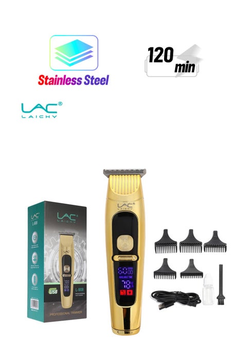 Hair Clippers for men Hair Trimmer Beard Trimmer for Men Razor Kit - Rechargeable USB Professional Cordless Hair Clippers for Men with LED Display for Barber