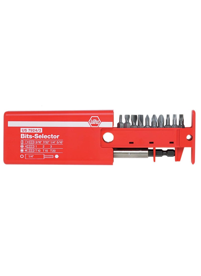 Wiha Wiha 79243 Slotted Phillips and Torx Bit Selector with Magnetic 14Inch Bit Holder  - Image 1