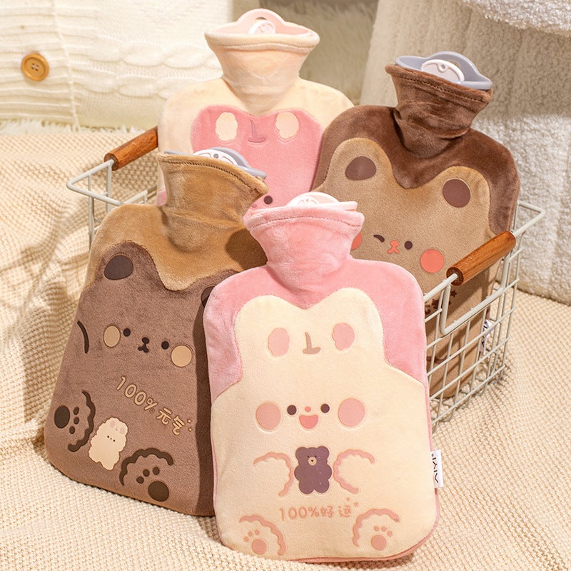 Plush Water Bag Water Injection Water Bag Dormitory Student Large Adult Explosion-Proof Irrigation Compress Female Belly Warming Girl - Image 2