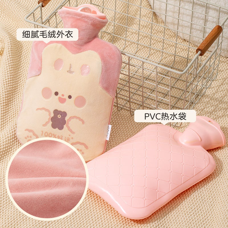 Plush Water Bag Water Injection Water Bag Dormitory Student Large Adult Explosion-Proof Irrigation Compress Female Belly Warming Girl - Image 5