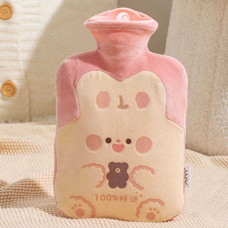 Plush Water Bag Water Injection Water Bag Dormitory Student Large Adult Explosion-Proof Irrigation Compress Female Belly Warming Girl - Image 4