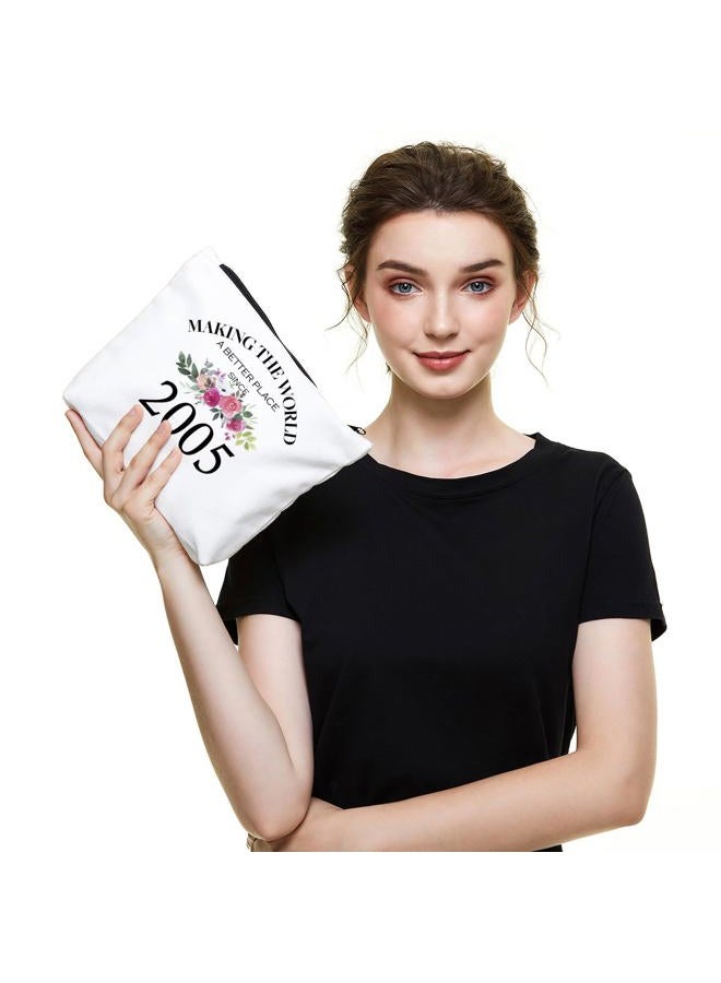 Fokongna Birthday Gifts for Girls from Mom Dad Grandma Aunt BFF Friends Since Birthday Gifts for Sister Makeup Bag, 2003, 9.5 x 7 inches - Image 5