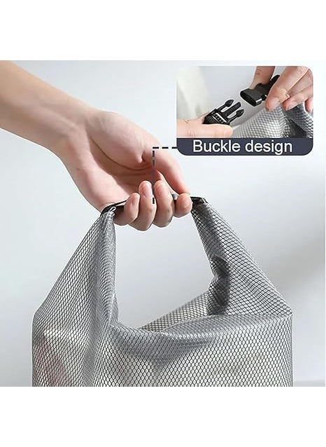 Prostuff.in Prostuffin Portable Large Capacity Waterproof Storage Cosmetic Bag with Clip Easy to Carry Does Not Take Up Space All You Need for Travel Durable EVA Portable for Fitness Travel 1 Pcs  - Image 5