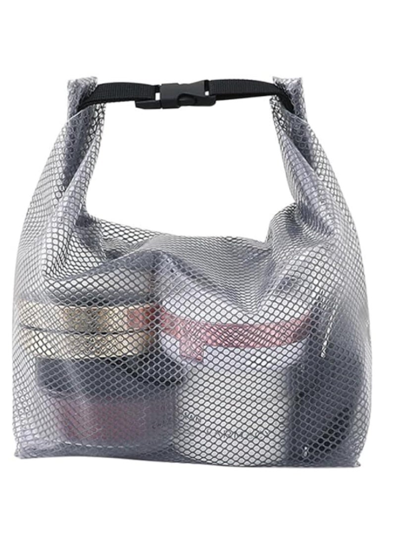 Prostuff.in Prostuffin Portable Large Capacity Waterproof Storage Cosmetic Bag with Clip Easy to Carry Does Not Take Up Space All You Need for Travel Durable EVA Portable for Fitness Travel 1 Pcs  - Image 2