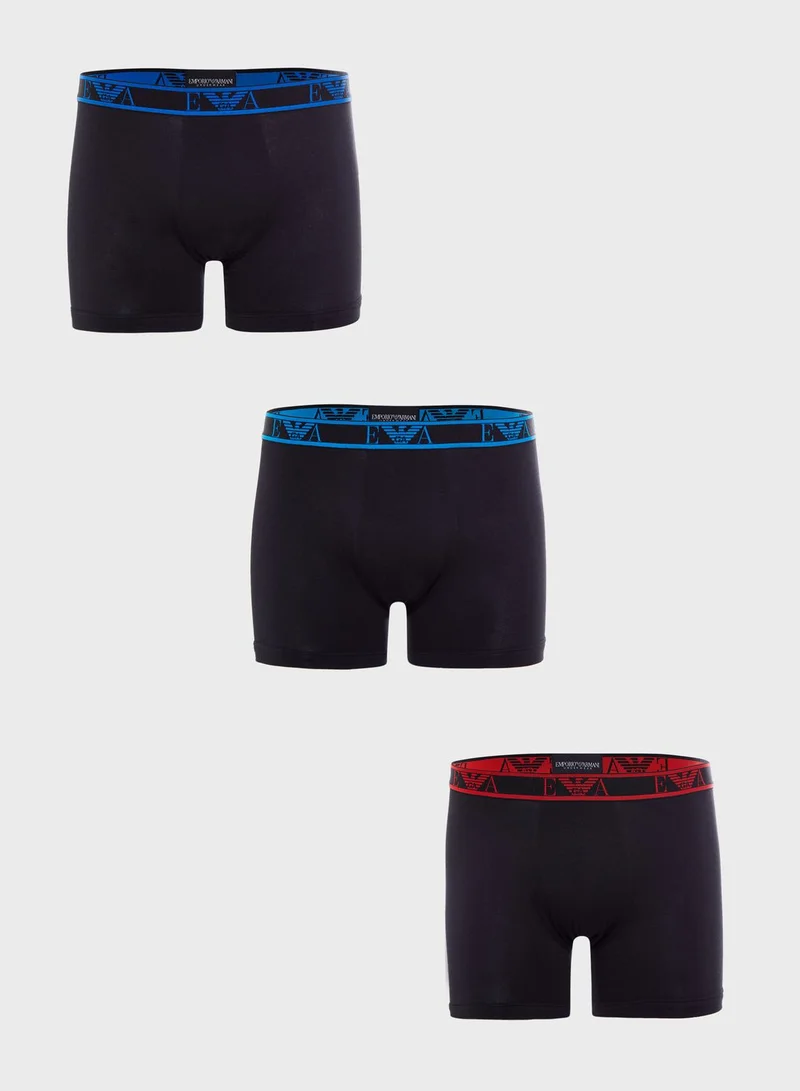 EA7 Emporio Armani 3 Pack Assorted Boxers