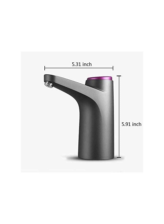 Necomi Necomi Water Bottle Pump, Drinking Water Pump, USB Charging Bottled Water Pump, Automatic Drinking Water Pump, For Universal 3-5 Gallon Bottle, Portable...  - Image 5