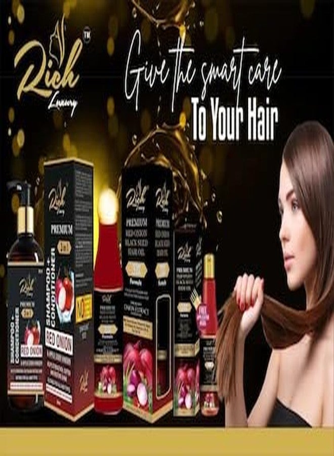 Rich Luxury Premium Onion+Apple Cider Vinegar+Conditioner (3 in 1) Shampoo - Image 3